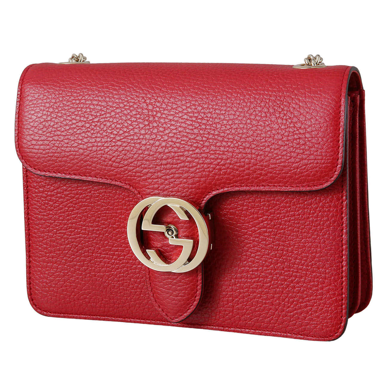 GUCCI(USED)구찌 510304 인터로킹 GG 체인백