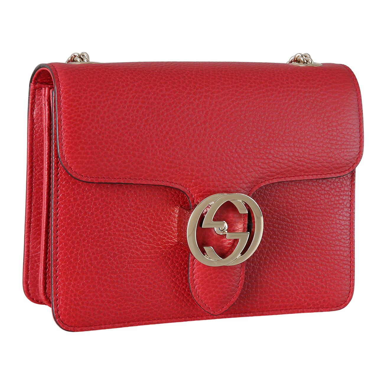 GUCCI(USED)구찌 510304 인터로킹 GG 체인백