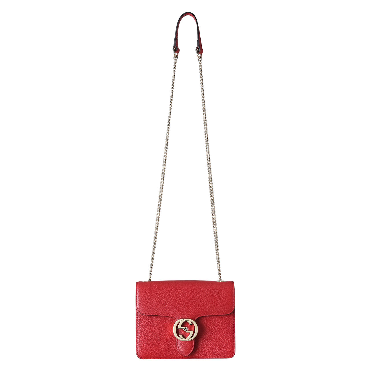 GUCCI(USED)구찌 510304 인터로킹 GG 체인백
