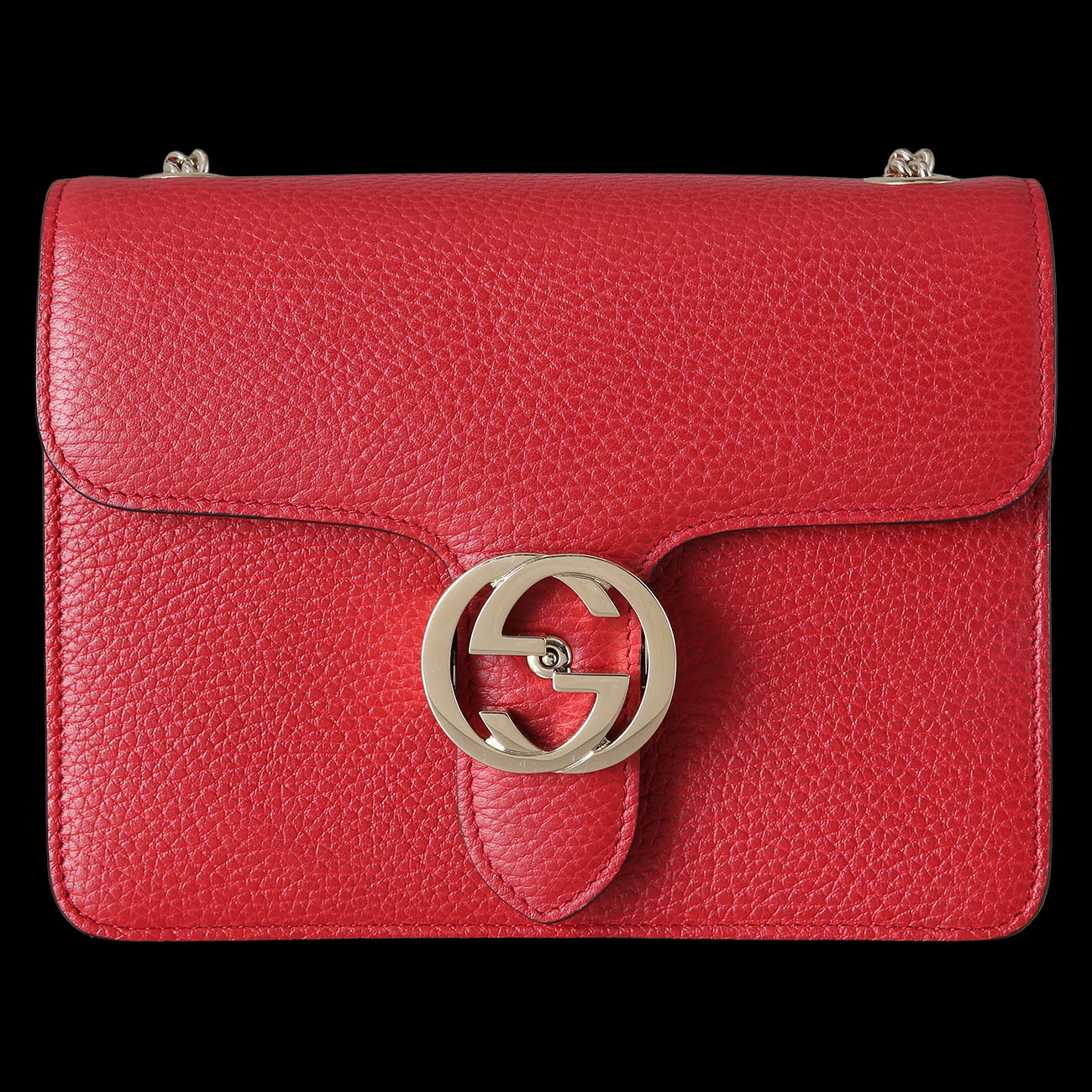 GUCCI(USED)구찌 510304 인터로킹 GG 체인백