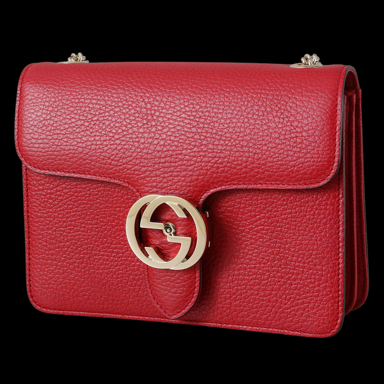 GUCCI(USED)구찌 510304 인터로킹 GG 체인백