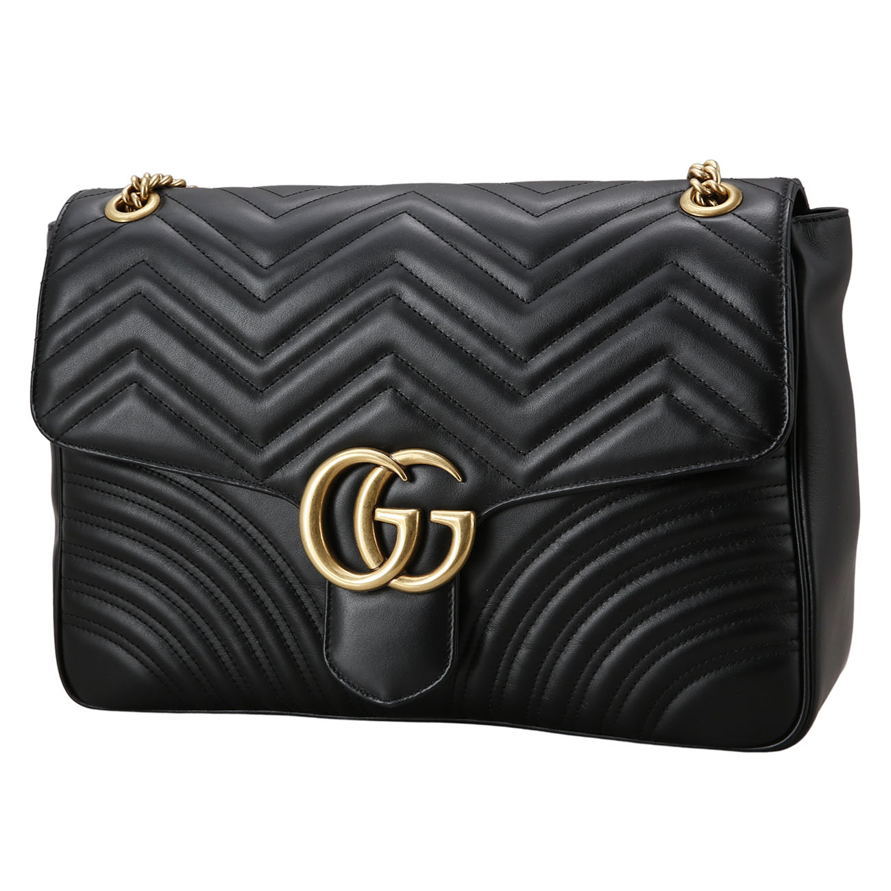 GUCCI(USED)구찌 498090 GG마몽 마틀라세 라지 숄더백