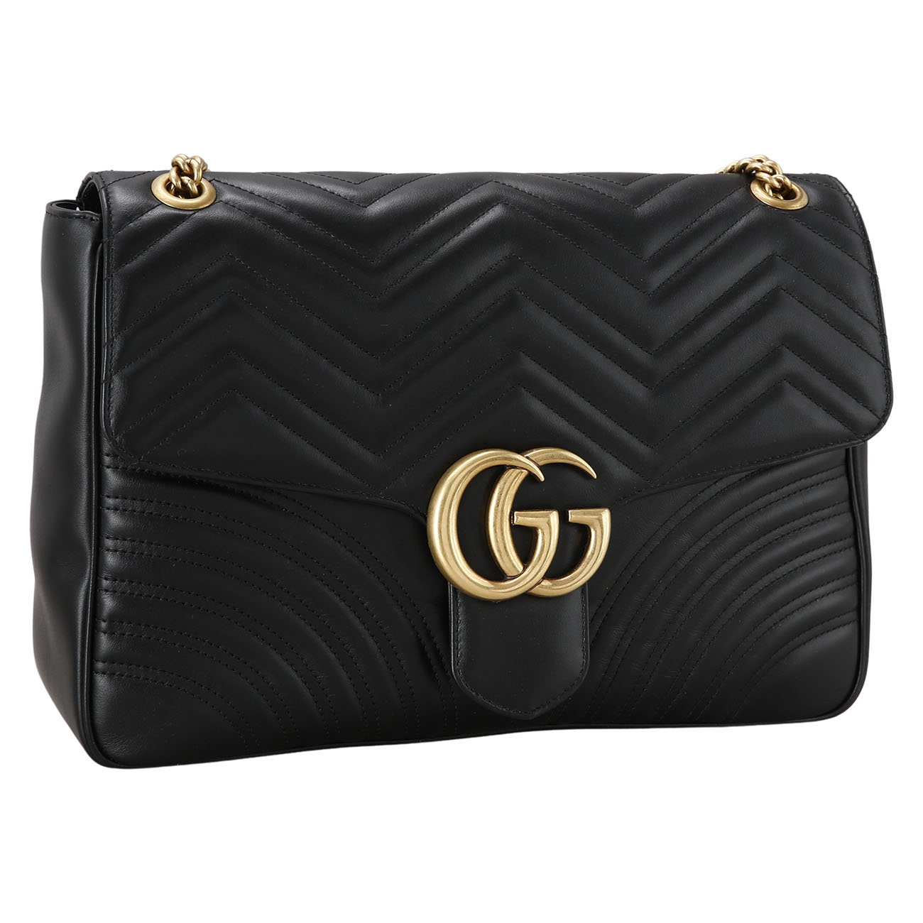 GUCCI(USED)구찌 498090 GG마몽 마틀라세 라지 숄더백