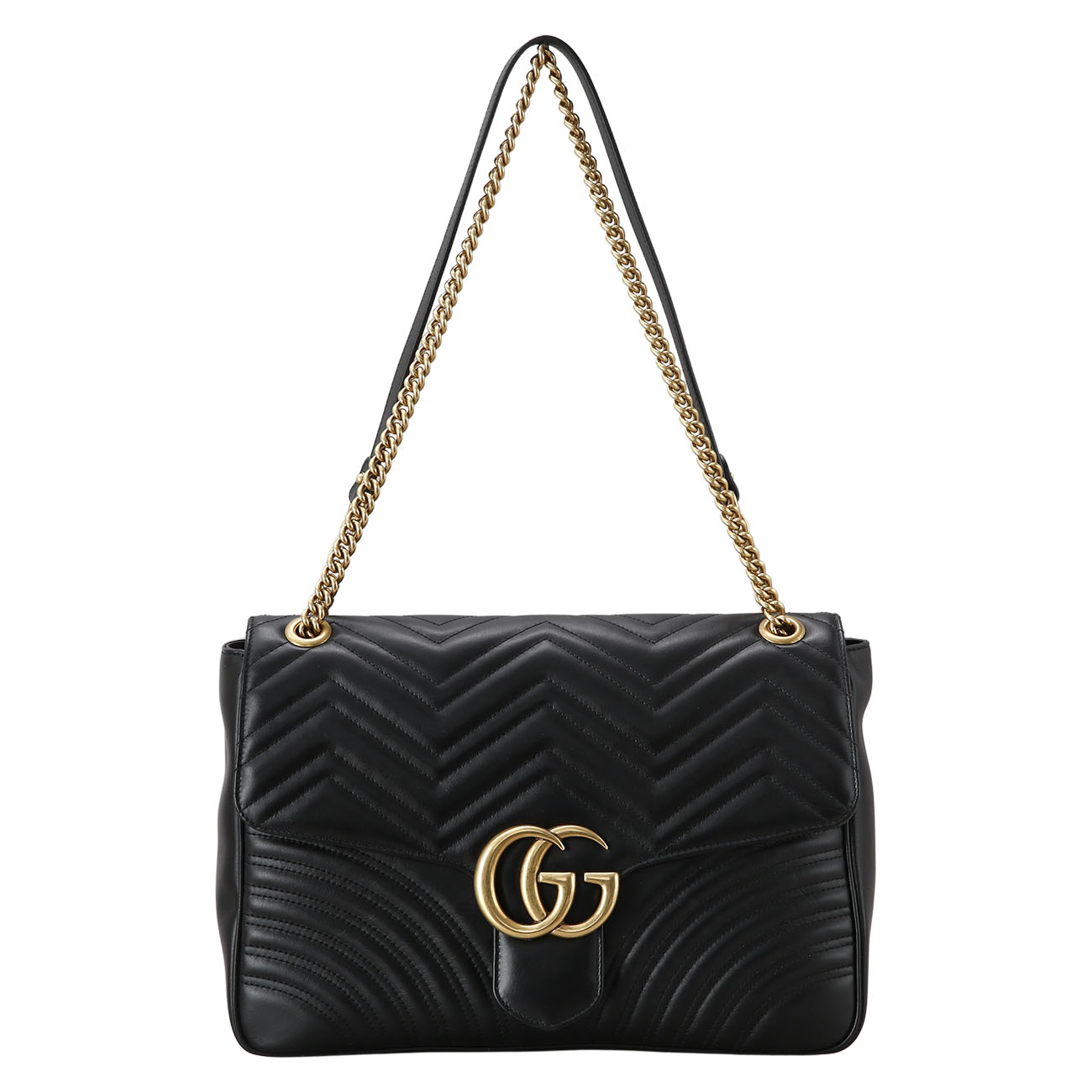 GUCCI(USED)구찌 498090 GG마몽 마틀라세 라지 숄더백