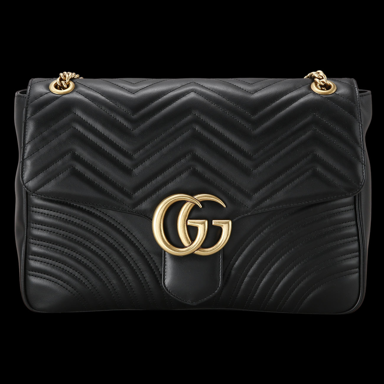 GUCCI(USED)구찌 498090 GG마몽 마틀라세 라지 숄더백