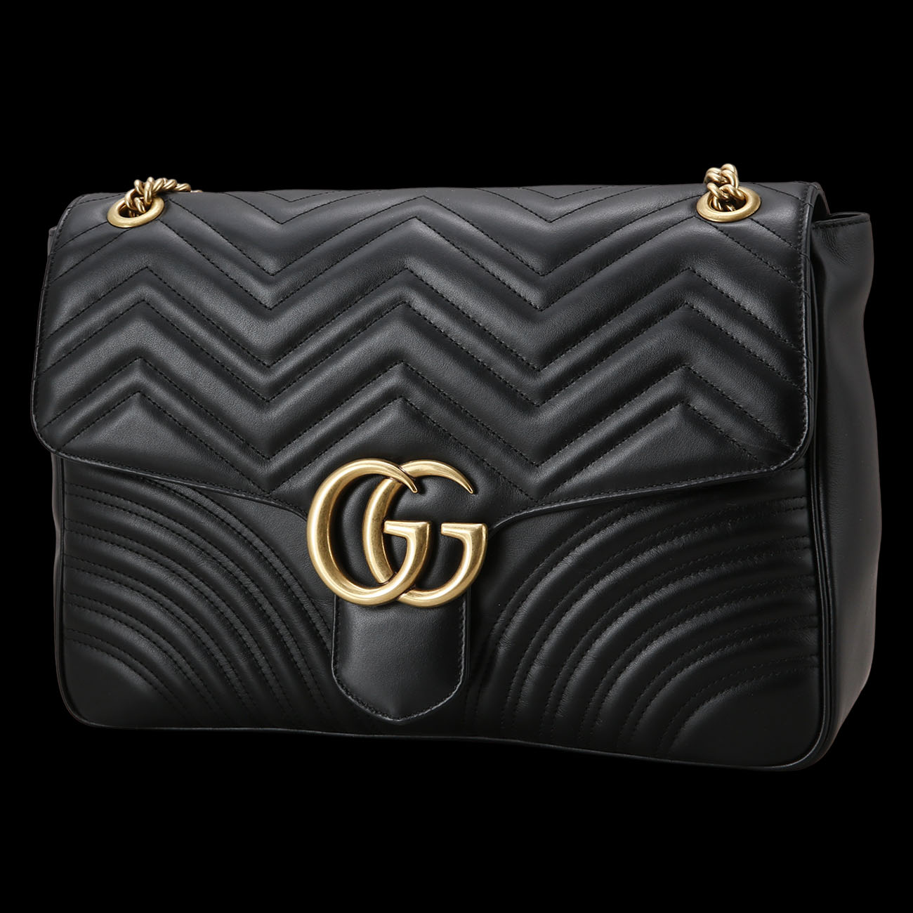 GUCCI(USED)구찌 498090 GG마몽 마틀라세 라지 숄더백