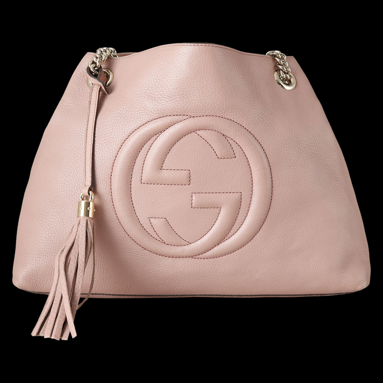 GUCCI(USED)구찌 308982 소호 테슬 체인 숄더백