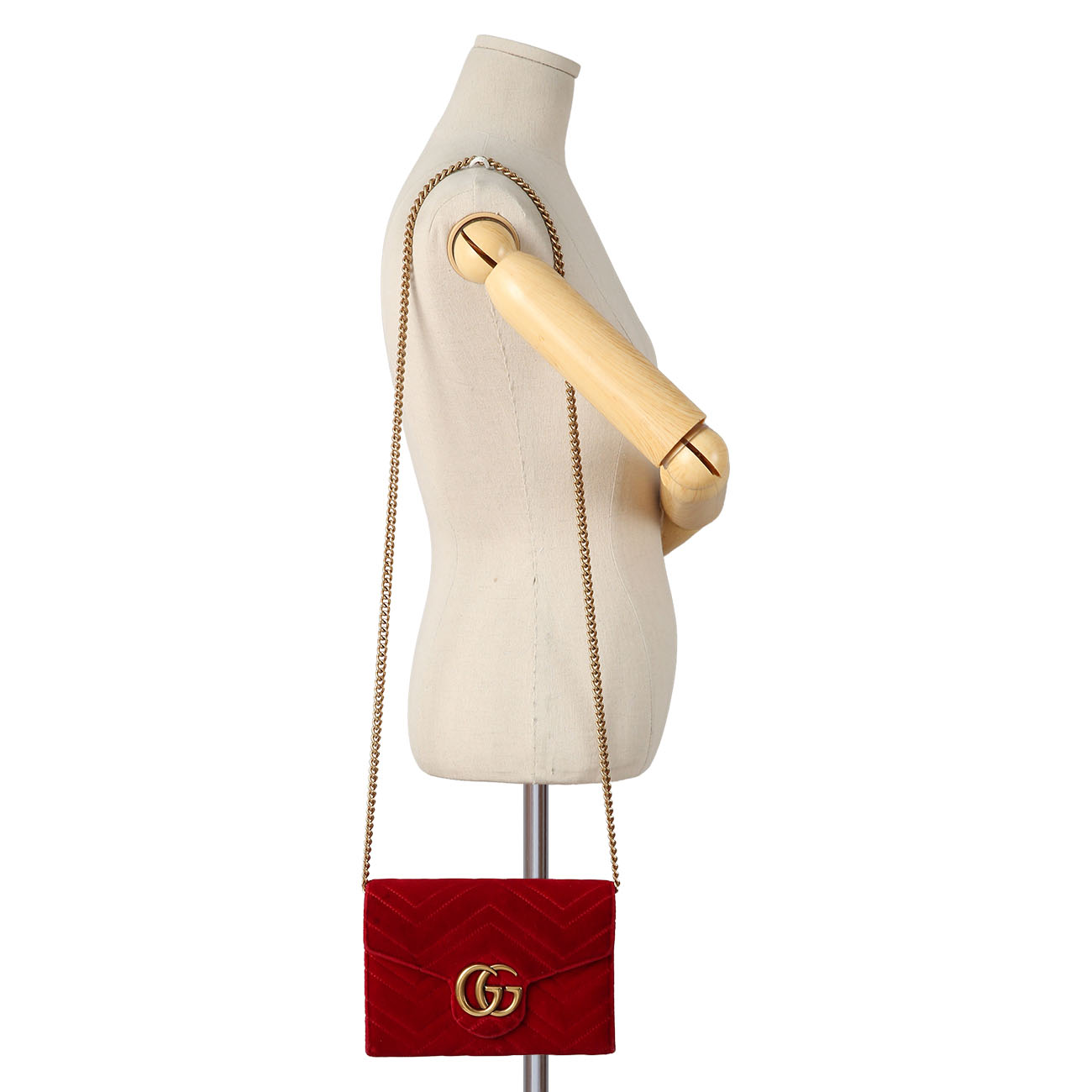 GUCCI(USED)구찌 474575 GG 마몽 벨벳 크로스백
