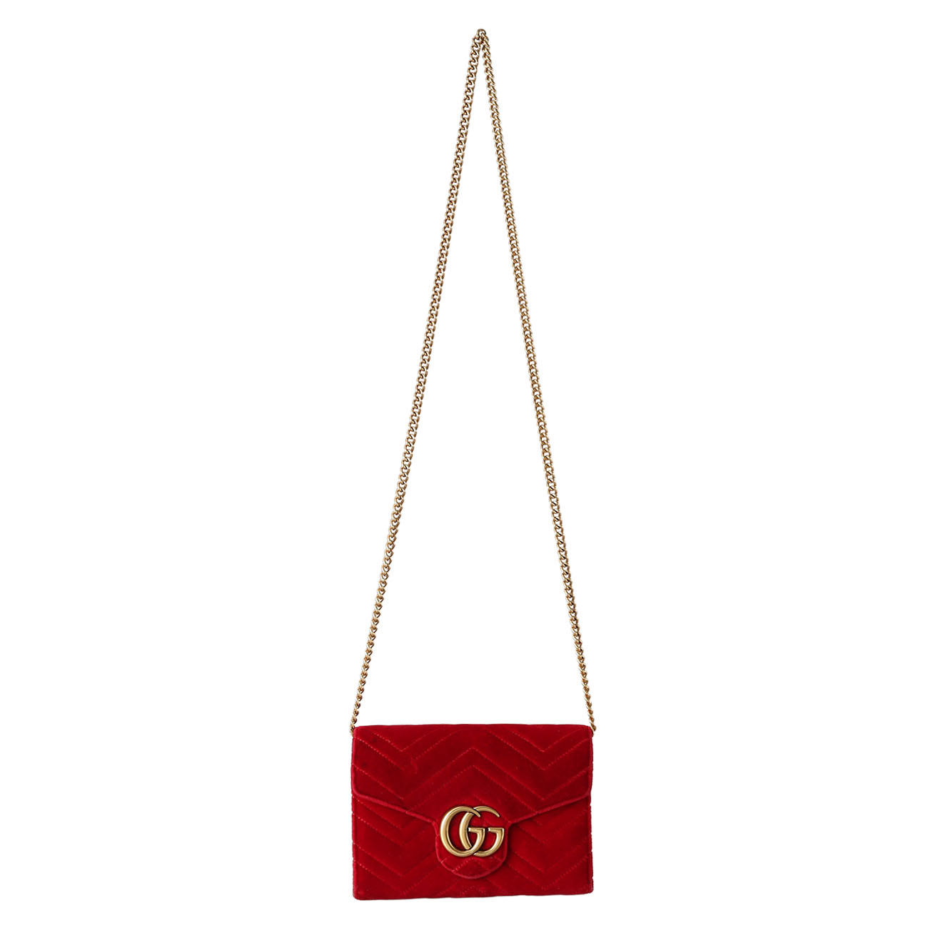 GUCCI(USED)구찌 474575 GG 마몽 벨벳 크로스백