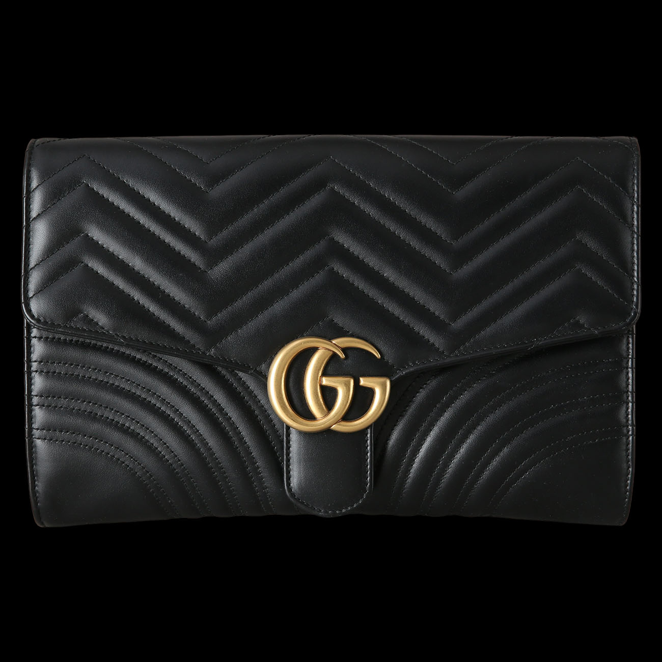 GUCCI(USED)구찌 498079 GG마몽 마틀라세 플랩 클러치