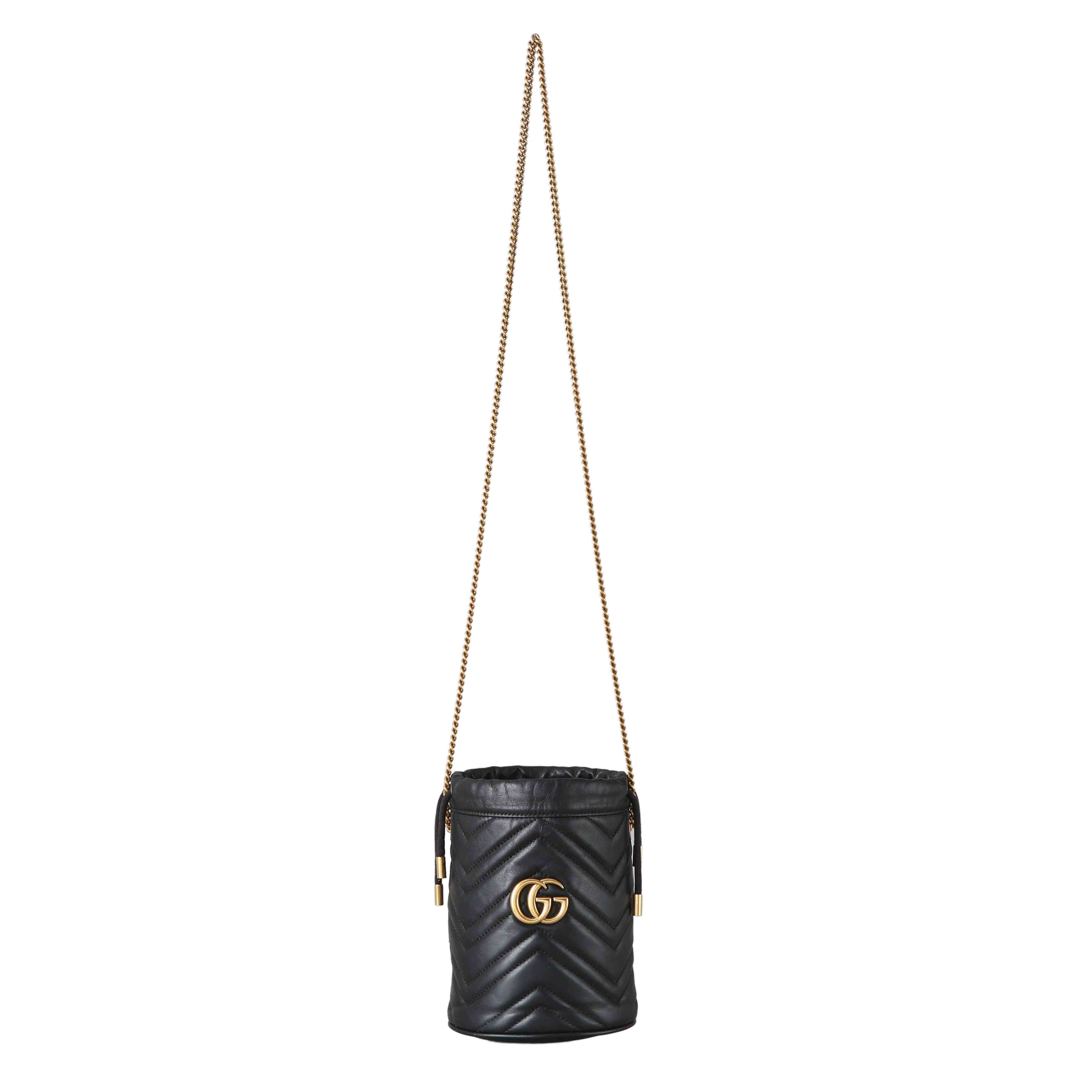 GUCCI(USED)구찌 575163 GG마몽 미니 버킷백
