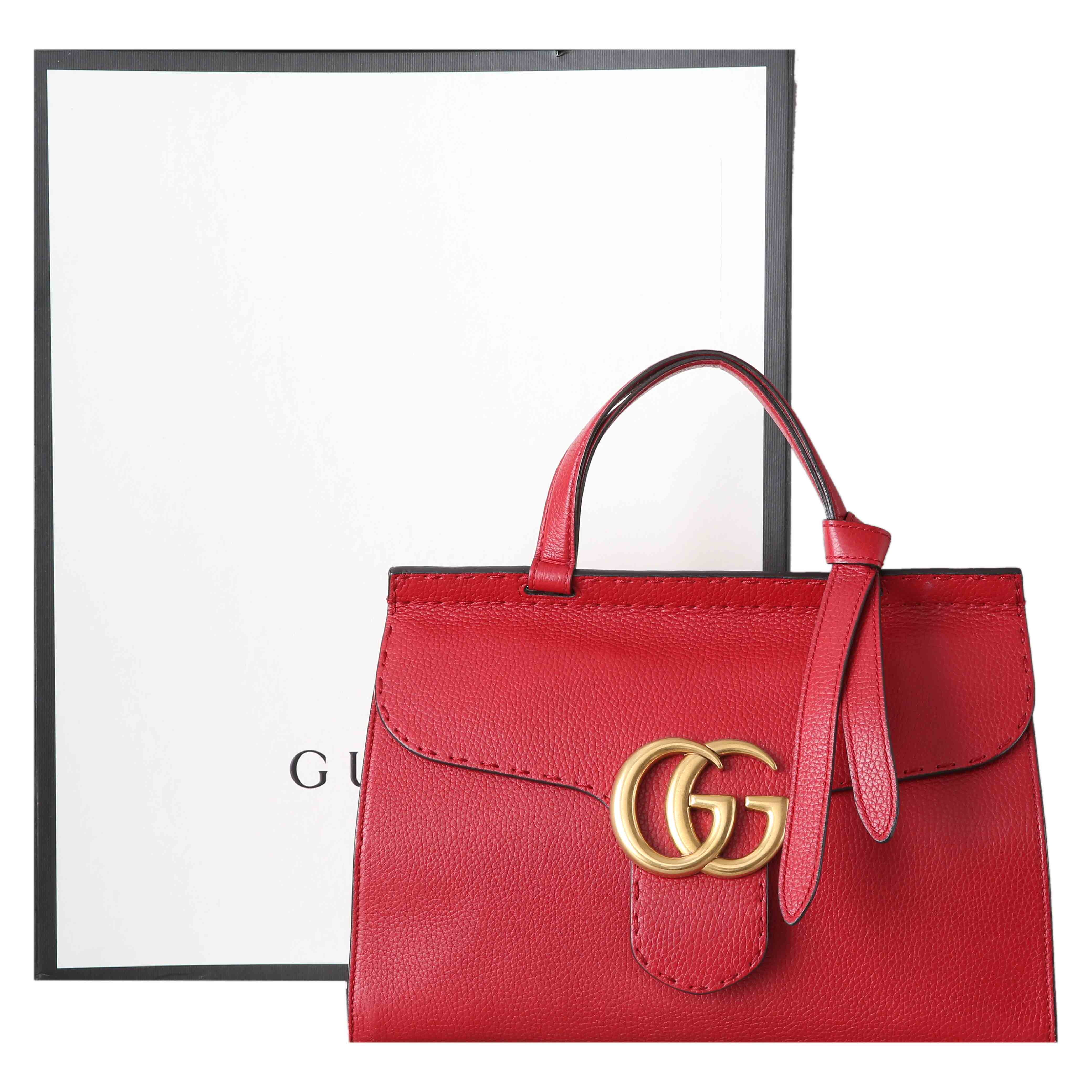GUCCI(USED)구찌 421890 GG마몽 탑 핸들 겸 숄더백