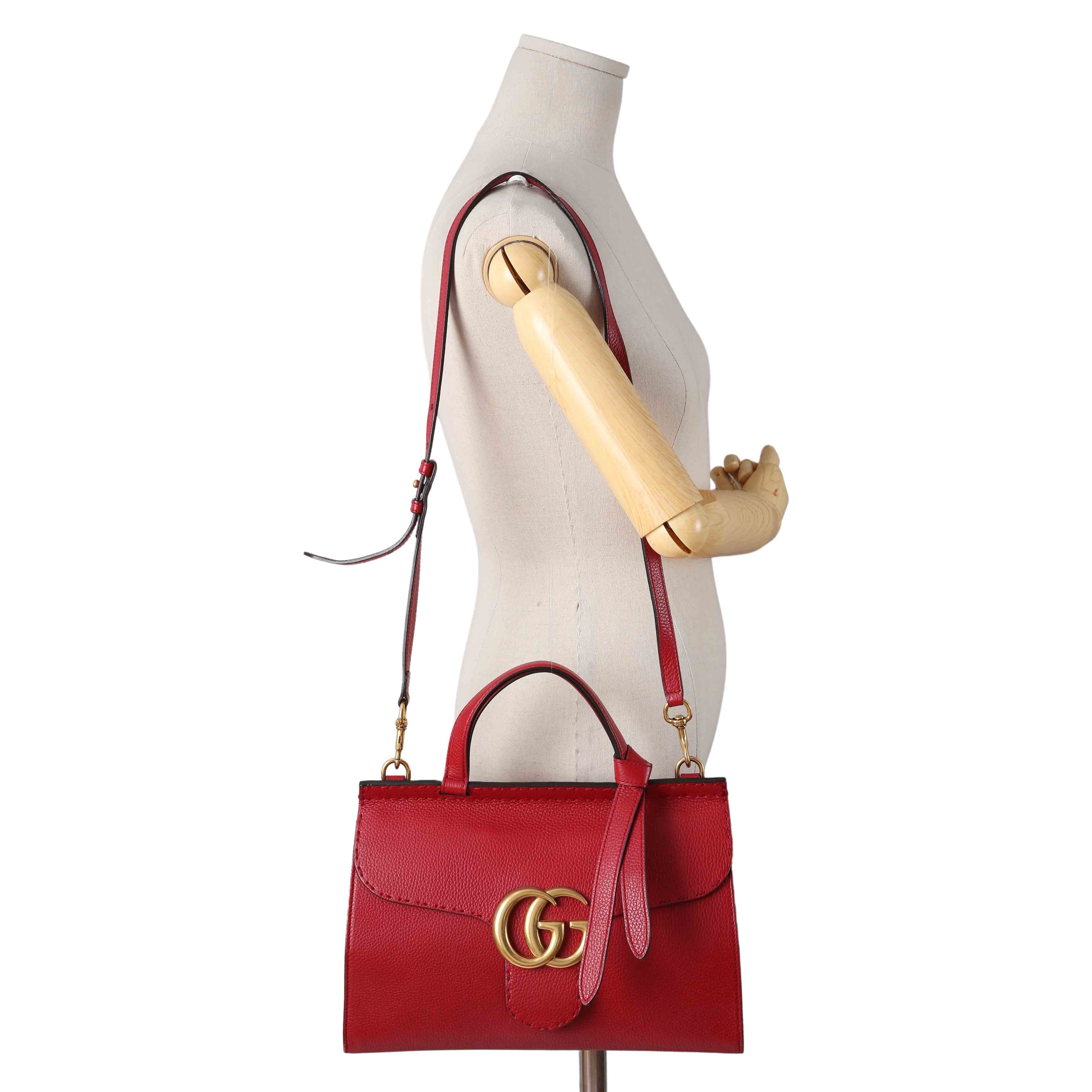 GUCCI(USED)구찌 421890 GG마몽 탑 핸들 겸 숄더백