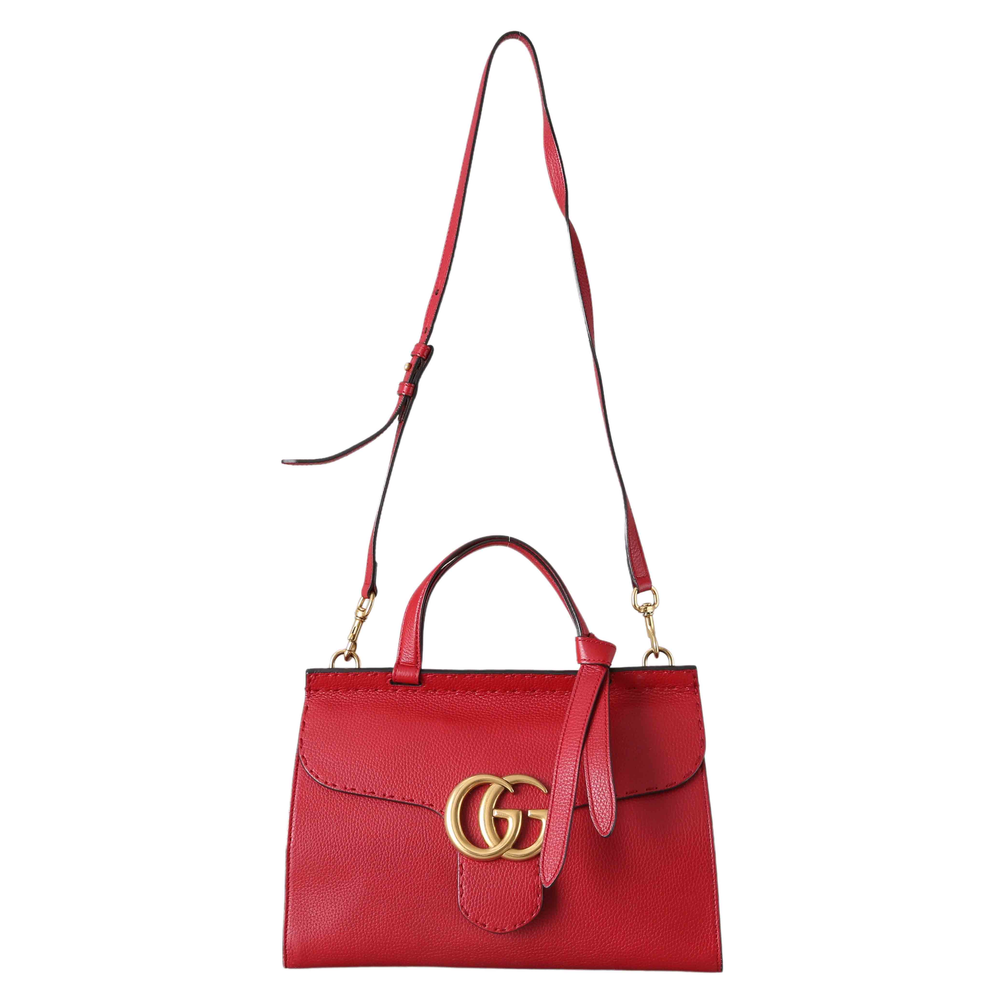 GUCCI(USED)구찌 421890 GG마몽 탑 핸들 겸 숄더백