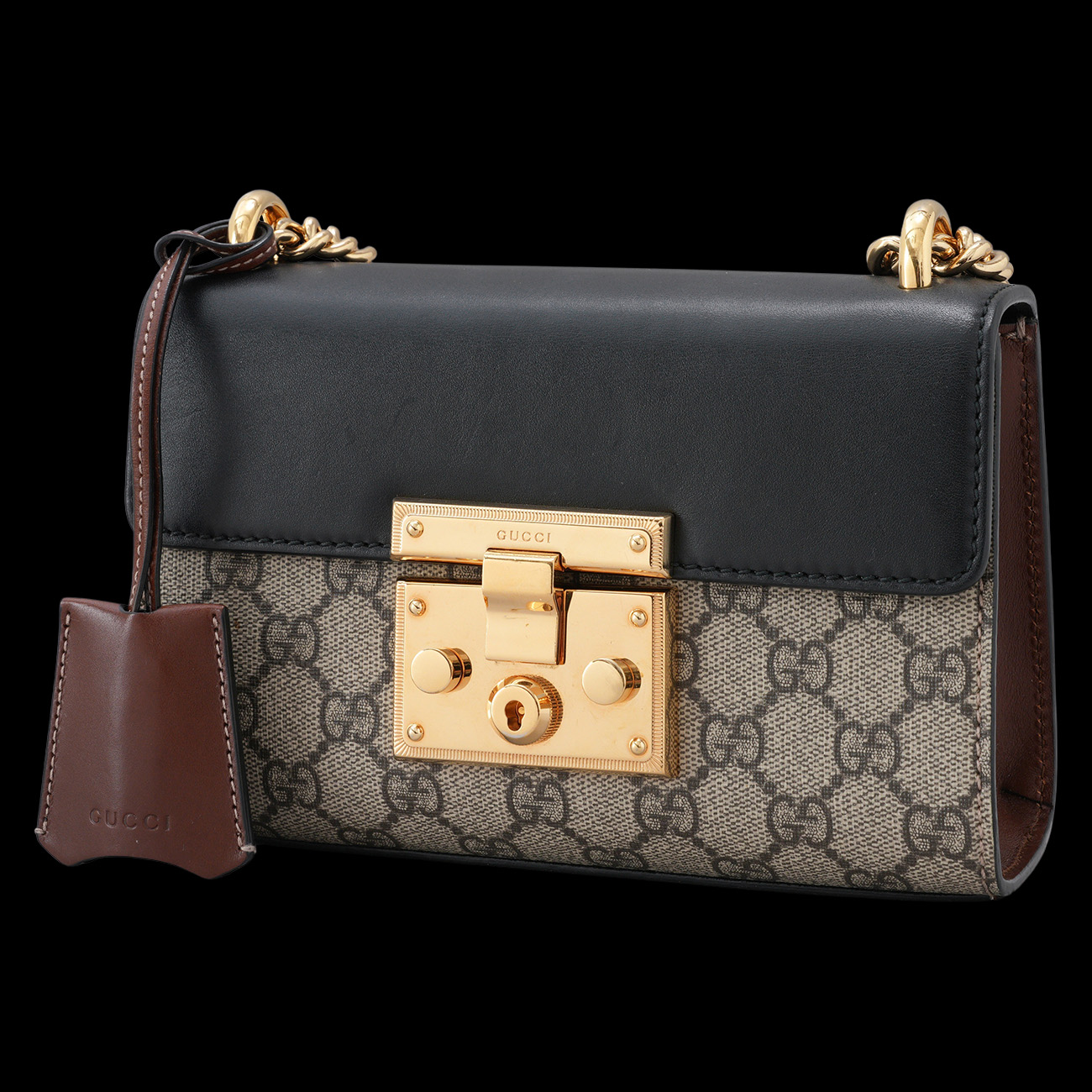 GUCCI(USED)구찌 409487 패들락 스몰 체인 숄더백