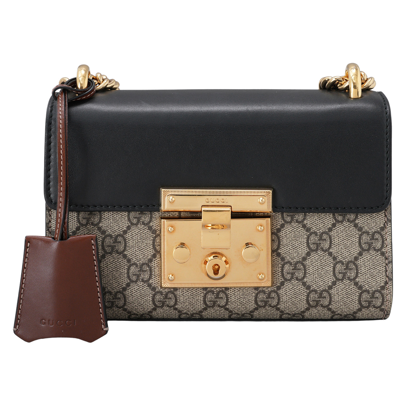 GUCCI(USED)구찌 409487 패들락 스몰 체인 숄더백