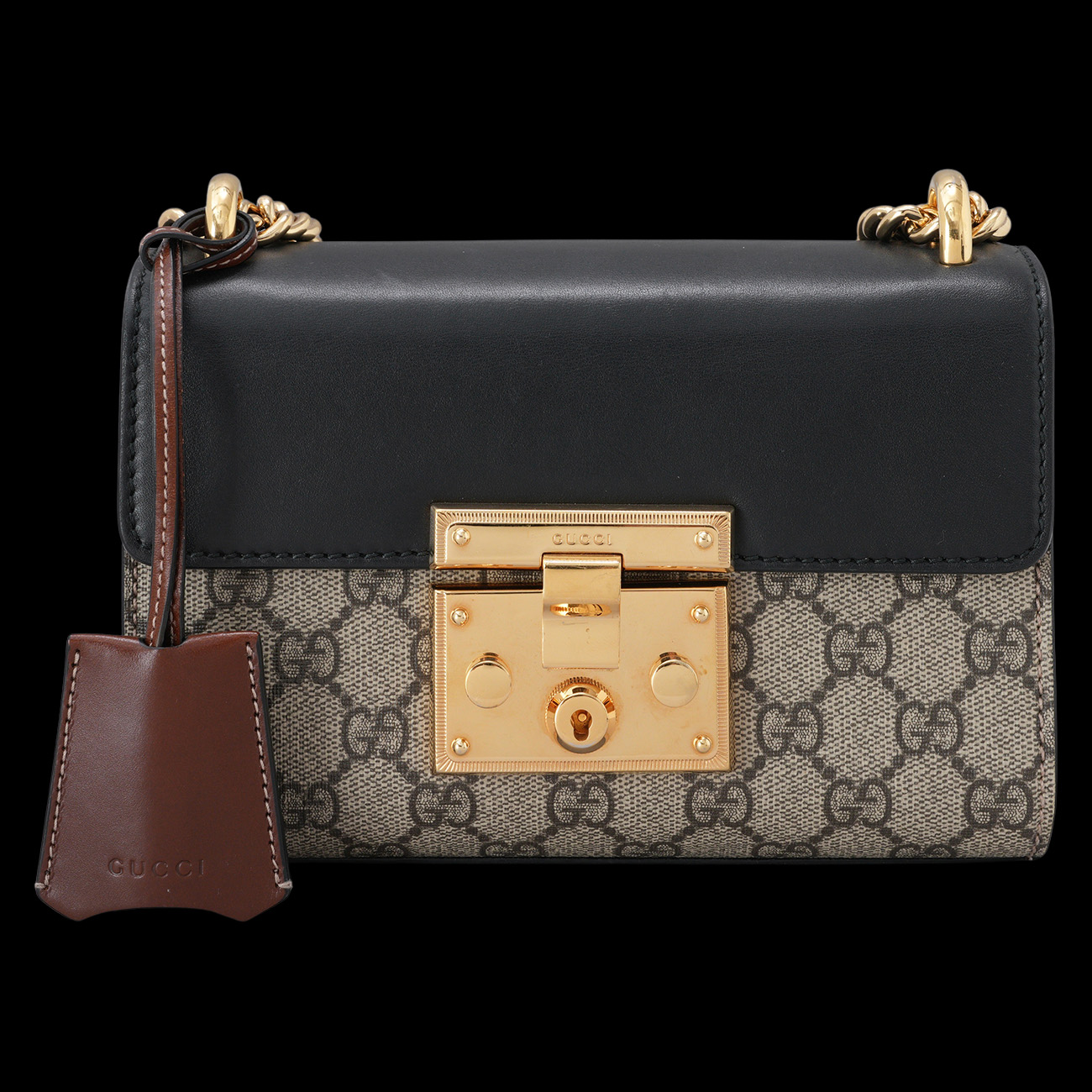 GUCCI(USED)구찌 409487 패들락 스몰 체인 숄더백