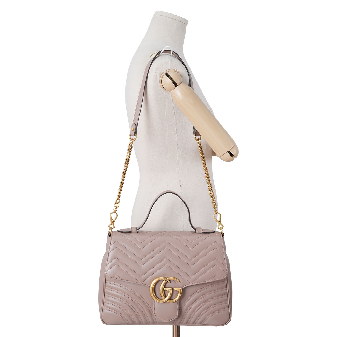 GUCCI(USED)구찌 498109 GG마몽 마틀라세 탑핸들