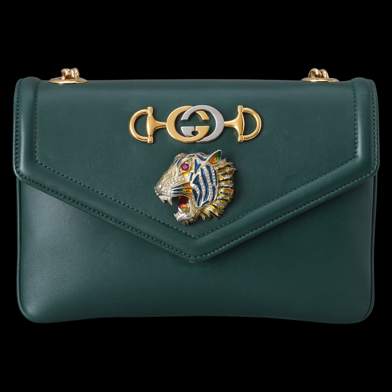 GUCCI(USED)구찌 537243 주미 타이거 체인 숄더백