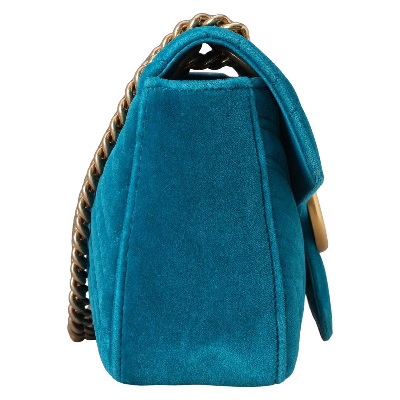GUCCI(USED)구찌 443497 GG 마몽 마틀라세 벨벳 체인 숄더백