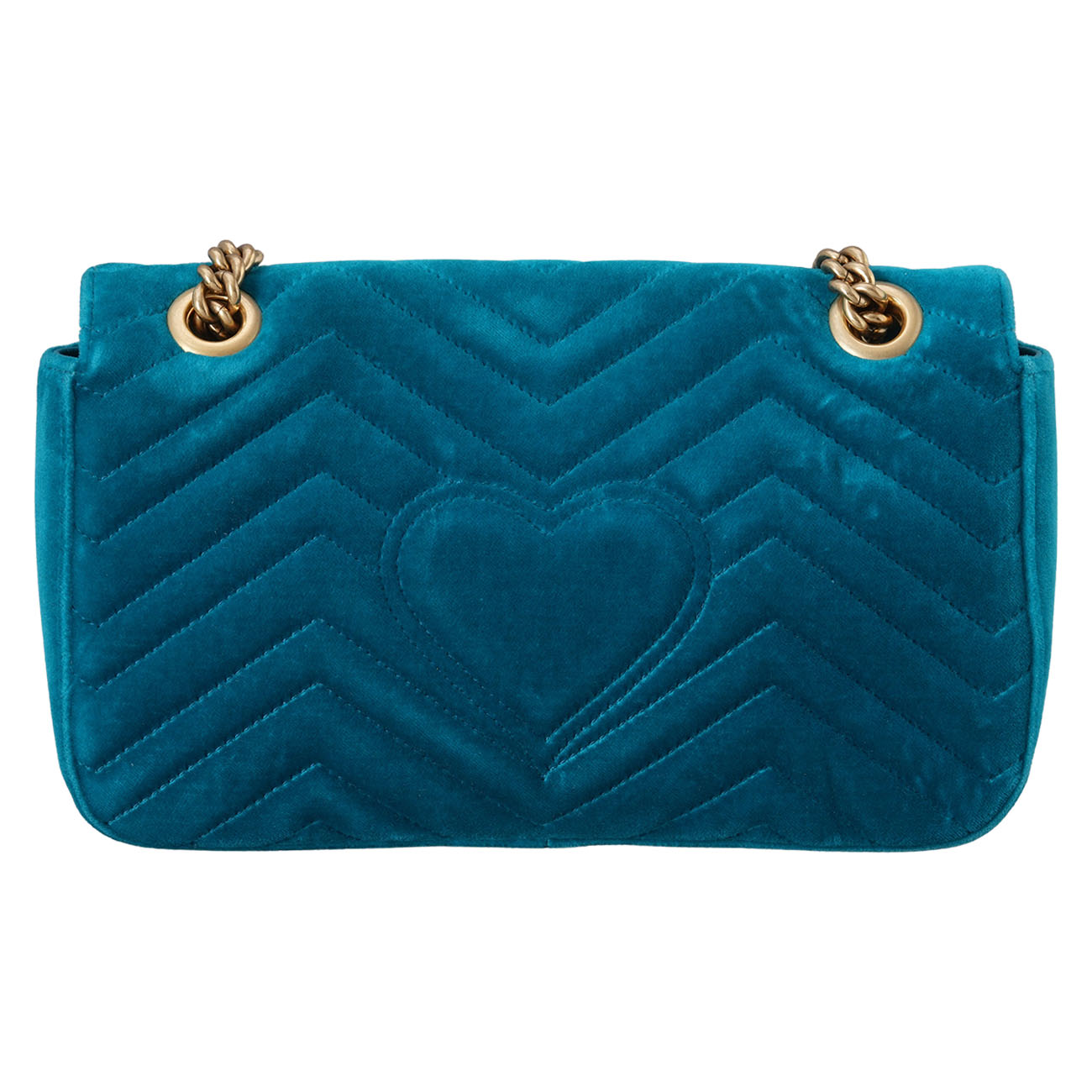 GUCCI(USED)구찌 443497 GG 마몽 마틀라세 벨벳 체인 숄더백