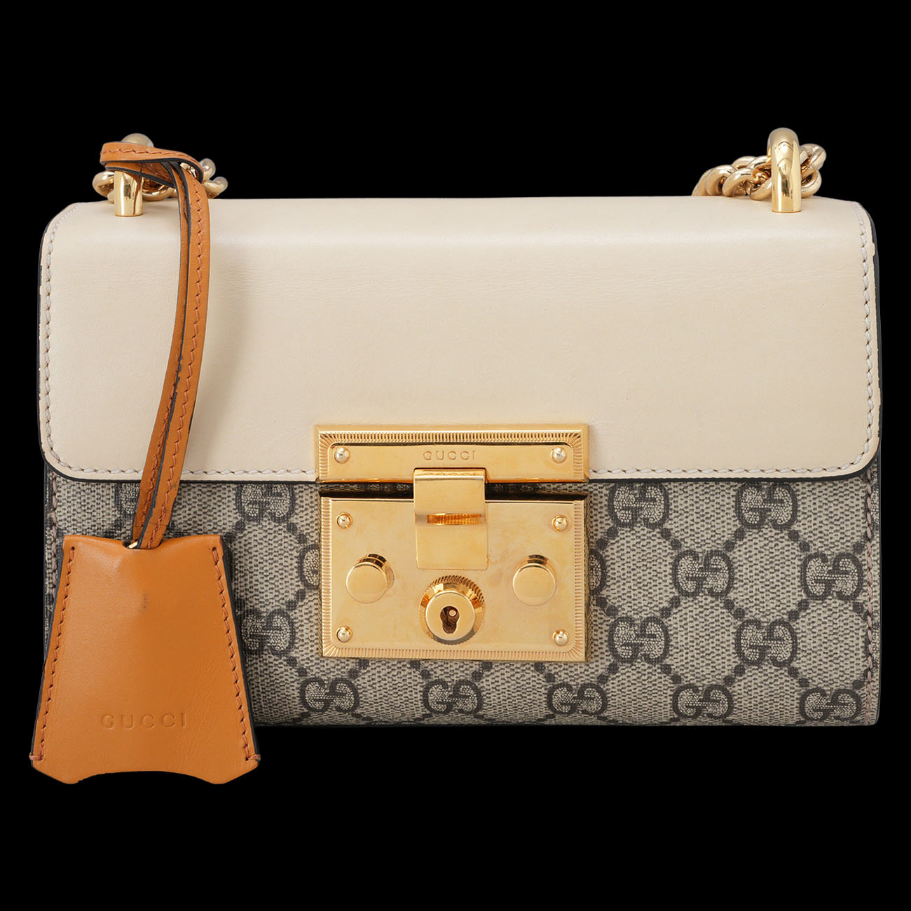 GUCCI(USED)구찌 409487 패들락 스몰 체인 숄더백