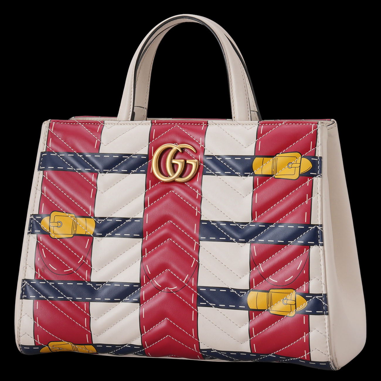 GUCCI(USED)구찌 448054 GG마몽 마틀라세 토트겸 숄더백