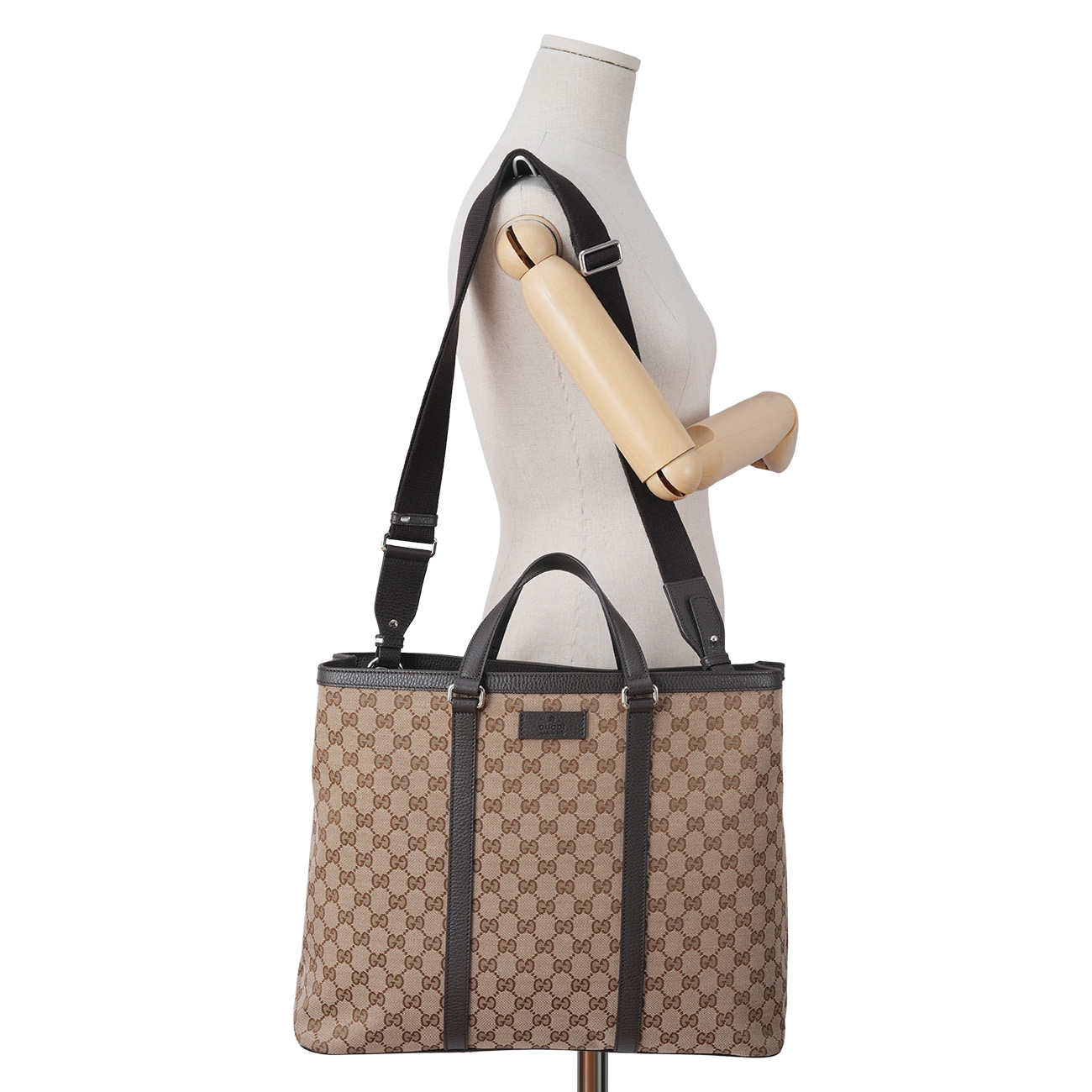 GUCCI(USED)구찌 449169 GG자가드 토트백