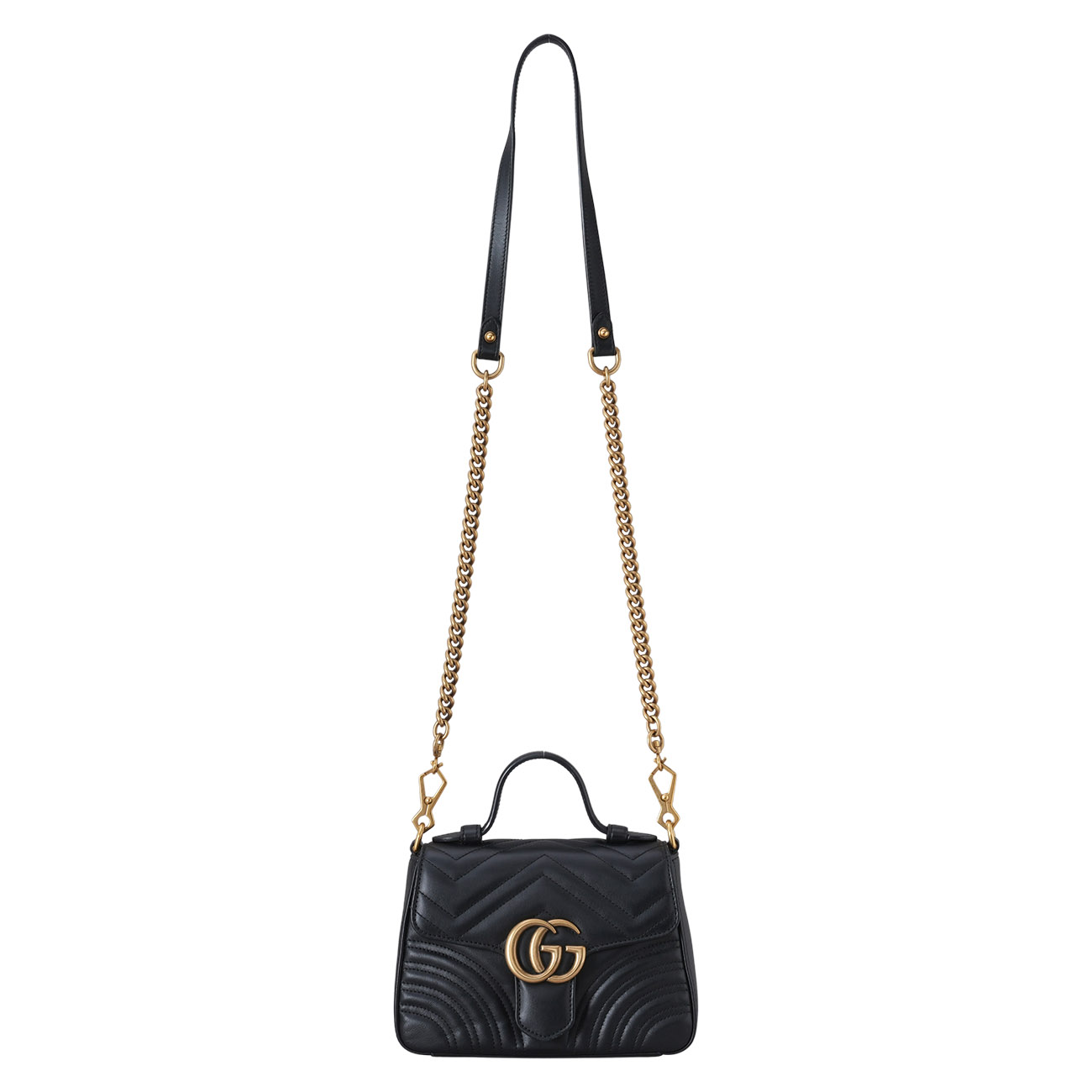 GUCCI(USED)구찌 547260 GG마몽 마틀라세 미니 탑핸들백