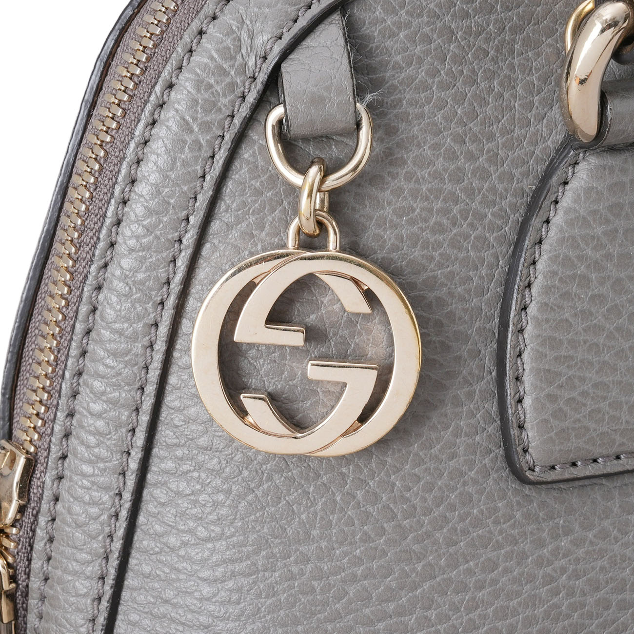 GUCCI(USED)구찌 449662 인터로킹 돔 토트백