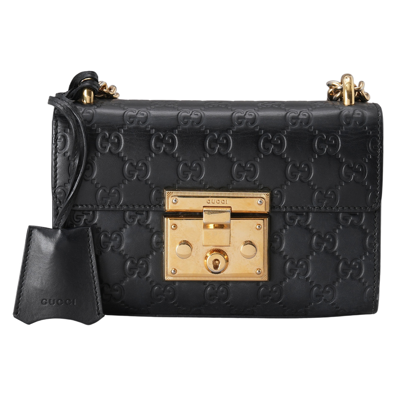 GUCCI(USED)구찌 409487 패들락 스몰 체인백