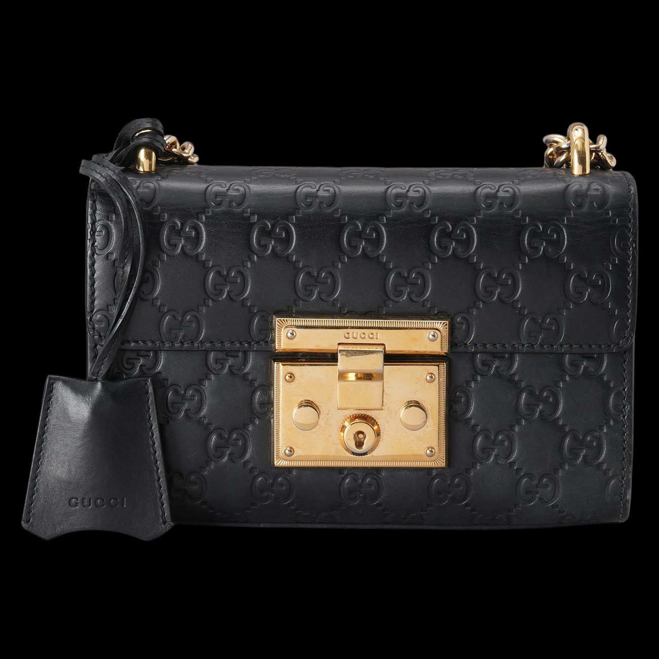 GUCCI(USED)구찌 409487 패들락 스몰 체인백