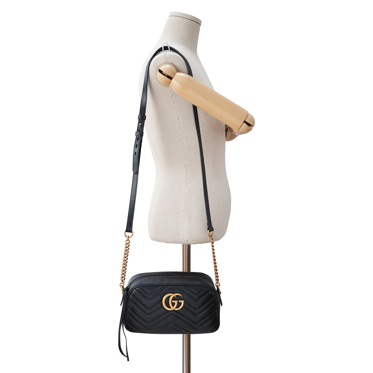GUCCI(USED)구찌 447632 GG 마몽 마틀라세 카메라백