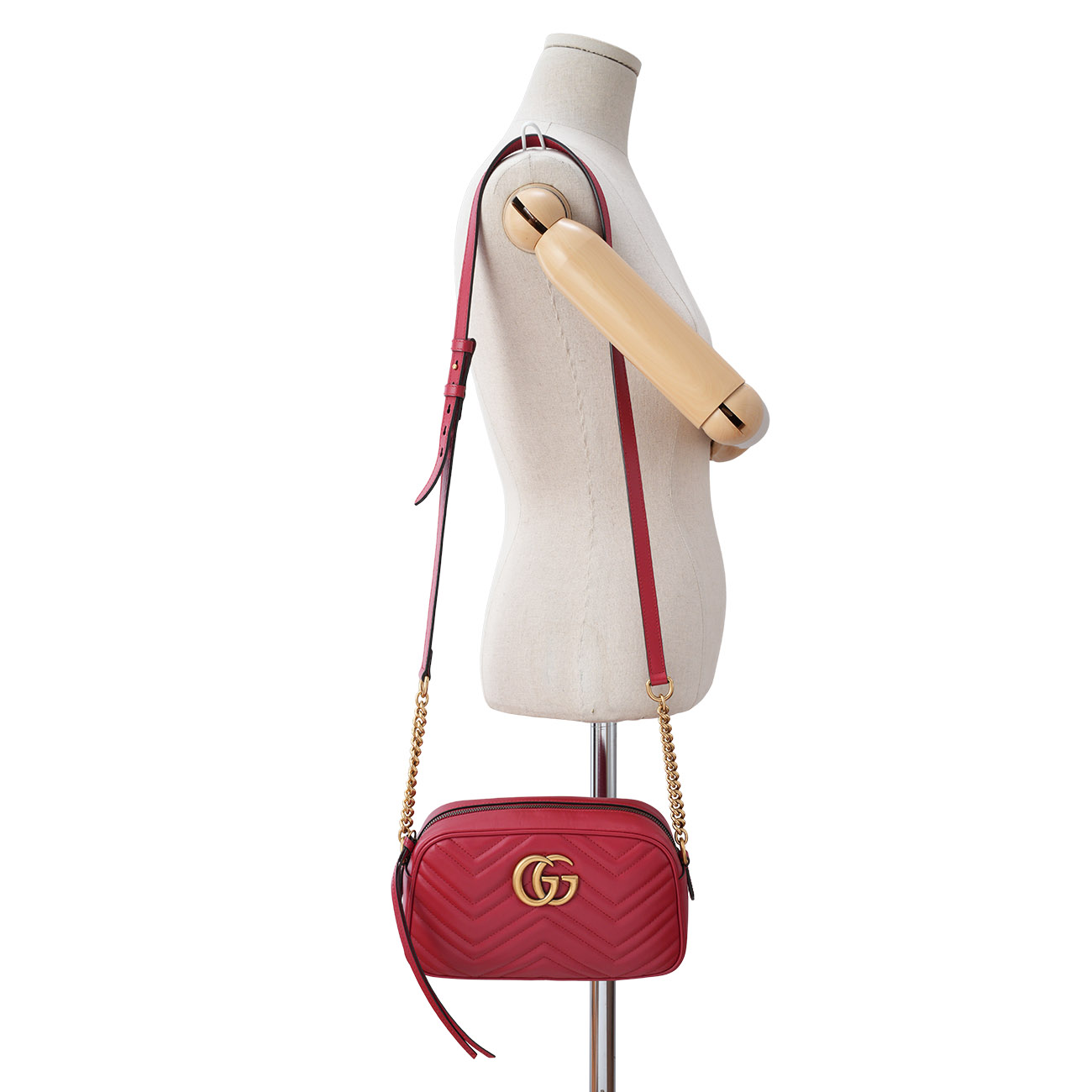 GUCCI(USED)구찌 447632 GG 마몽 마틀라세 카메라백