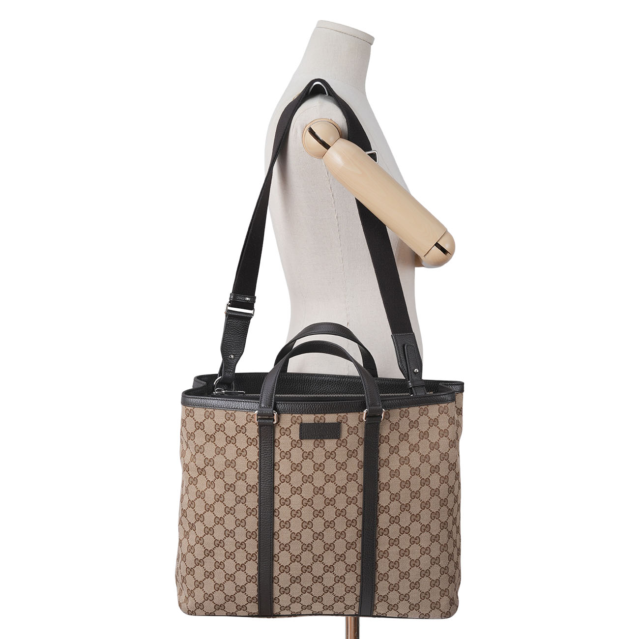 GUCCI(USED)구찌 449169 GG자가드 토트백