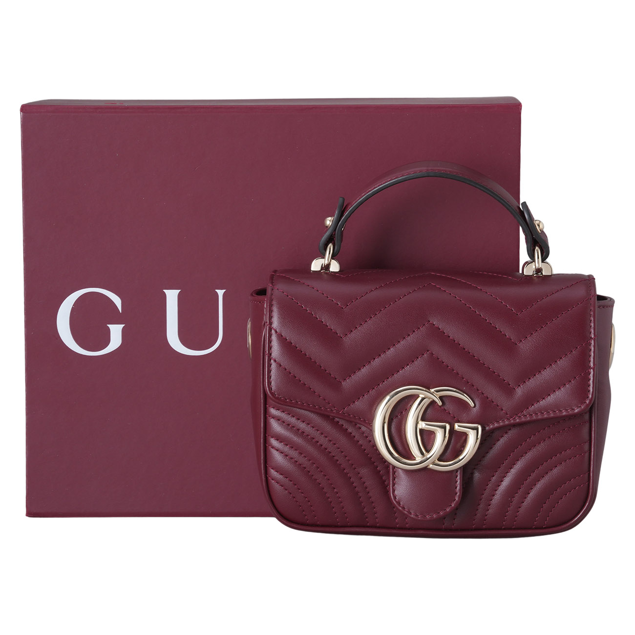 GUCCI(USED)구찌 811238 GG마몽 미니 탑 핸들백