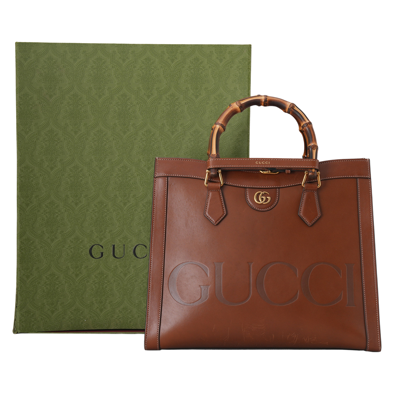 GUCCI(USED)구찌 655658 다이애나 미듐 토트백