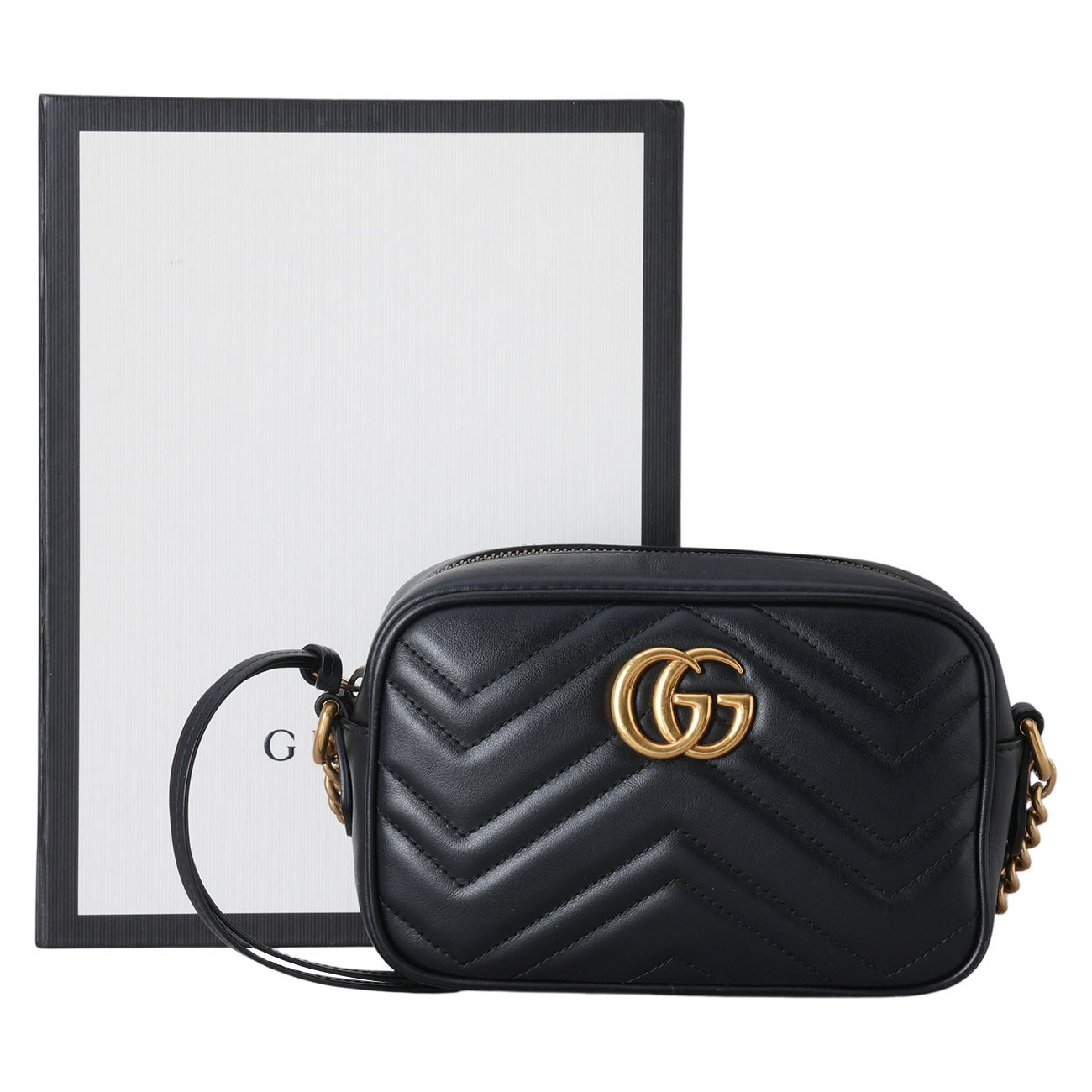 GUCCI(USED)구찌 448065 GG마몽 마틀라세 미니 체인 숄더백