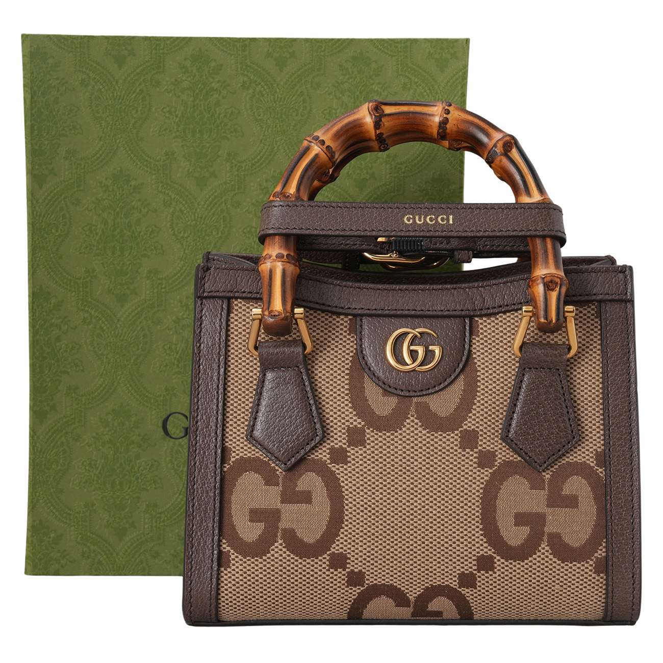GUCCI(USED)구찌 655661 점보 GG 다이애나 미니 토트백