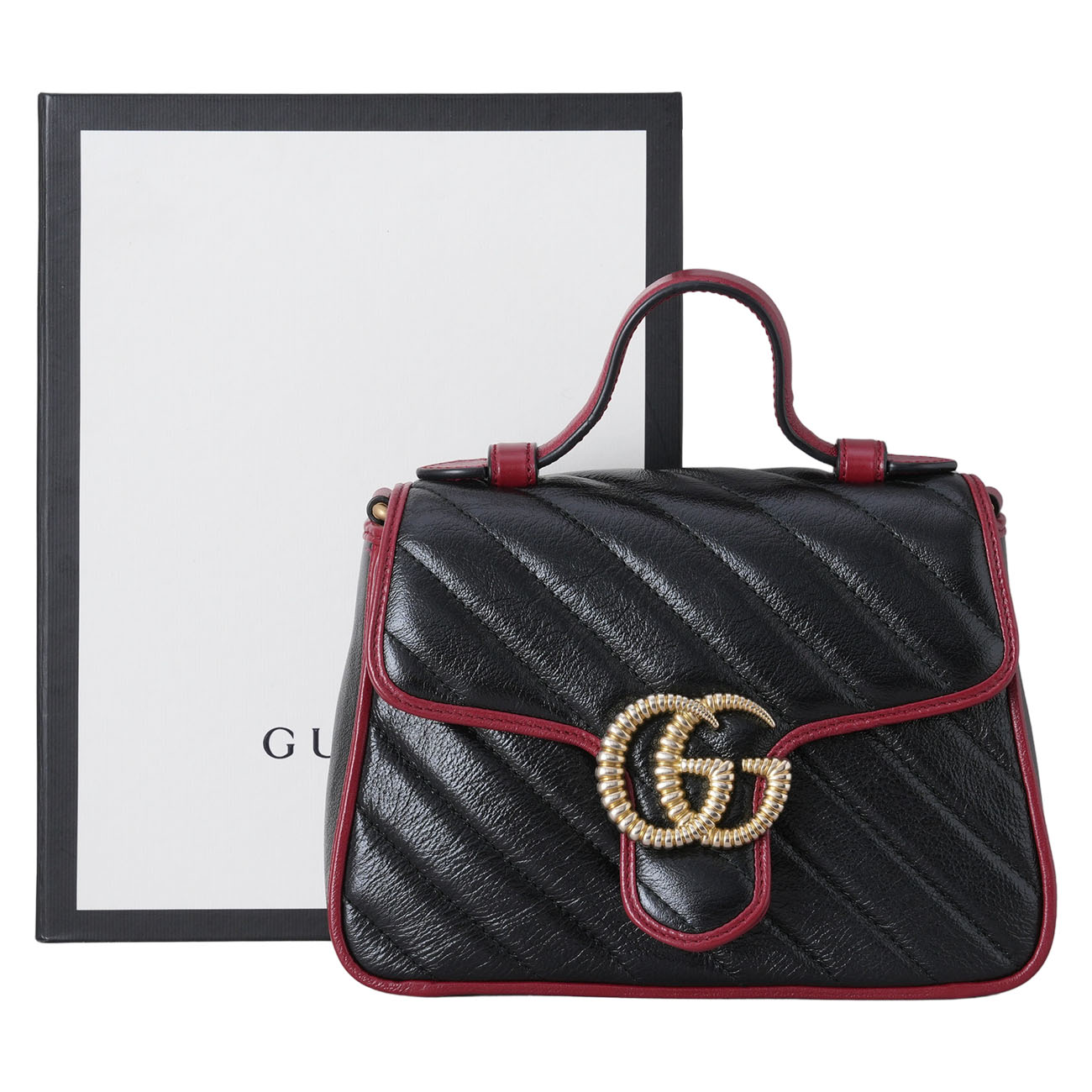 GUCCI(USED)구찌 583571 GG마몽 탑핸들 체인 숄더백