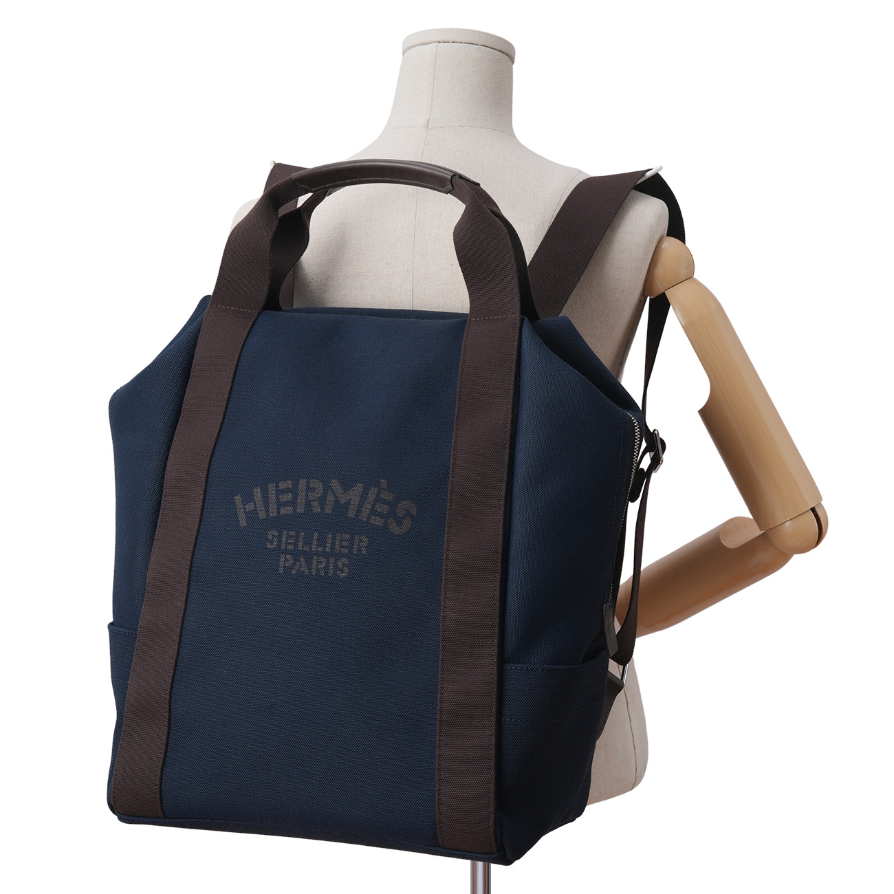 HERMES(USED)에르메스 그루밍 백팩 블루네이비