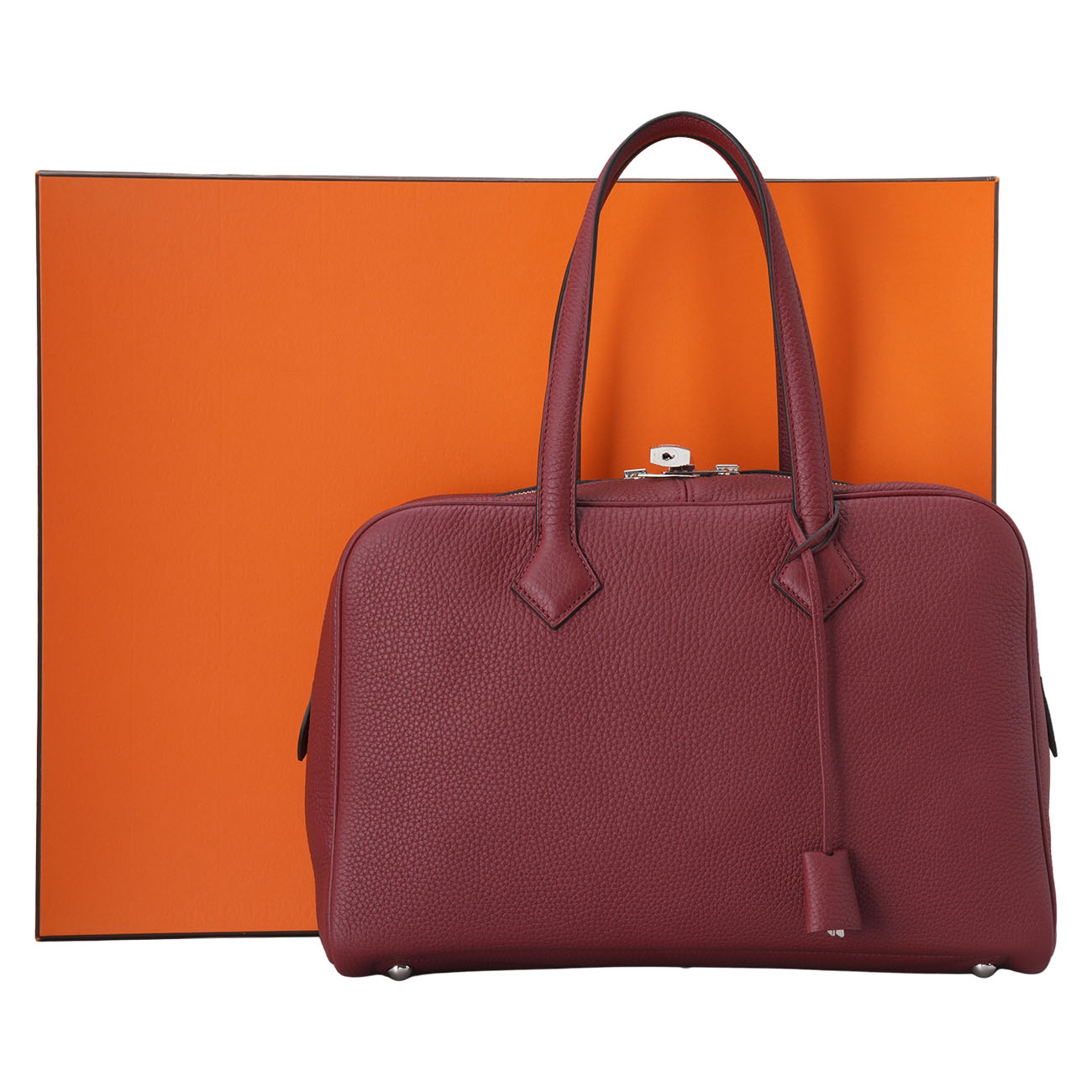 HERMES(NEW)에르메스 빅토리아2 35 루즈 은장