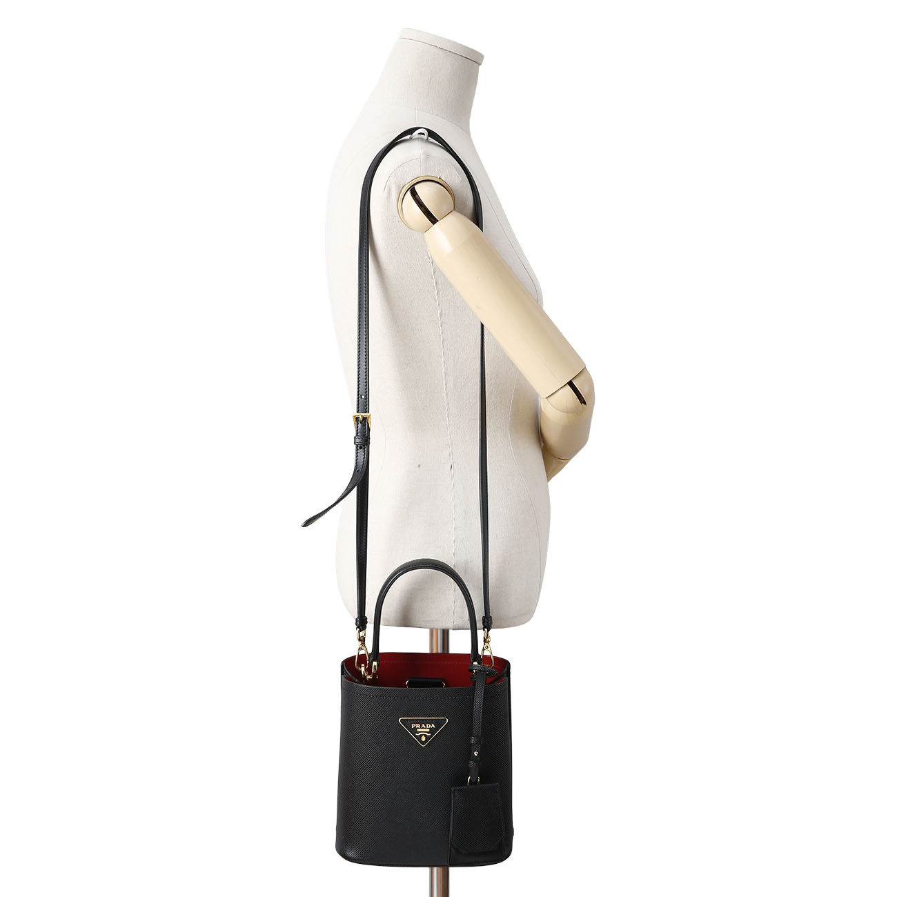 PRADA(USED)프라다 1BA217 파니에 사피아노 가죽 스몰백