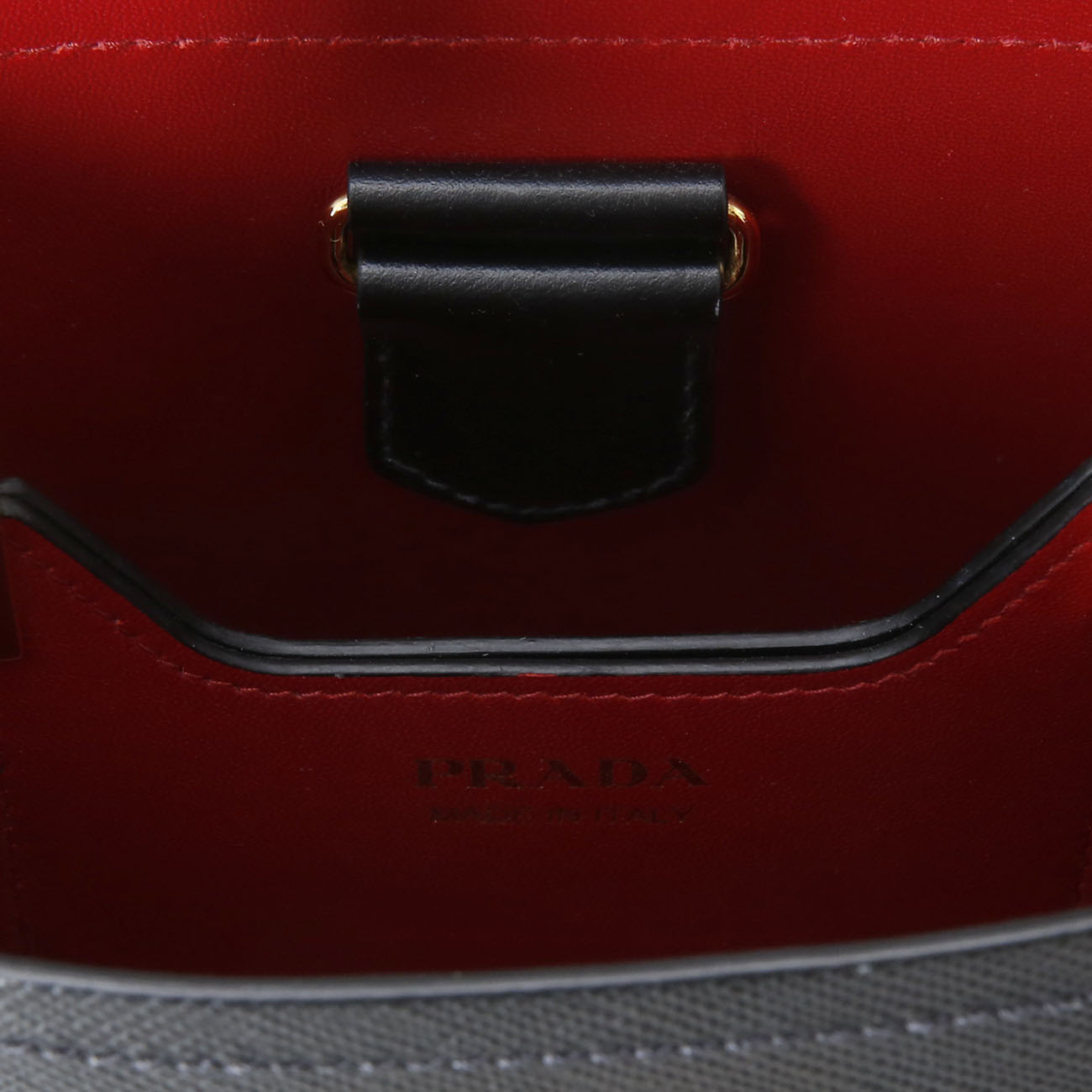 PRADA(USED)프라다 1BA217 파니에 사피아노 가죽 스몰백