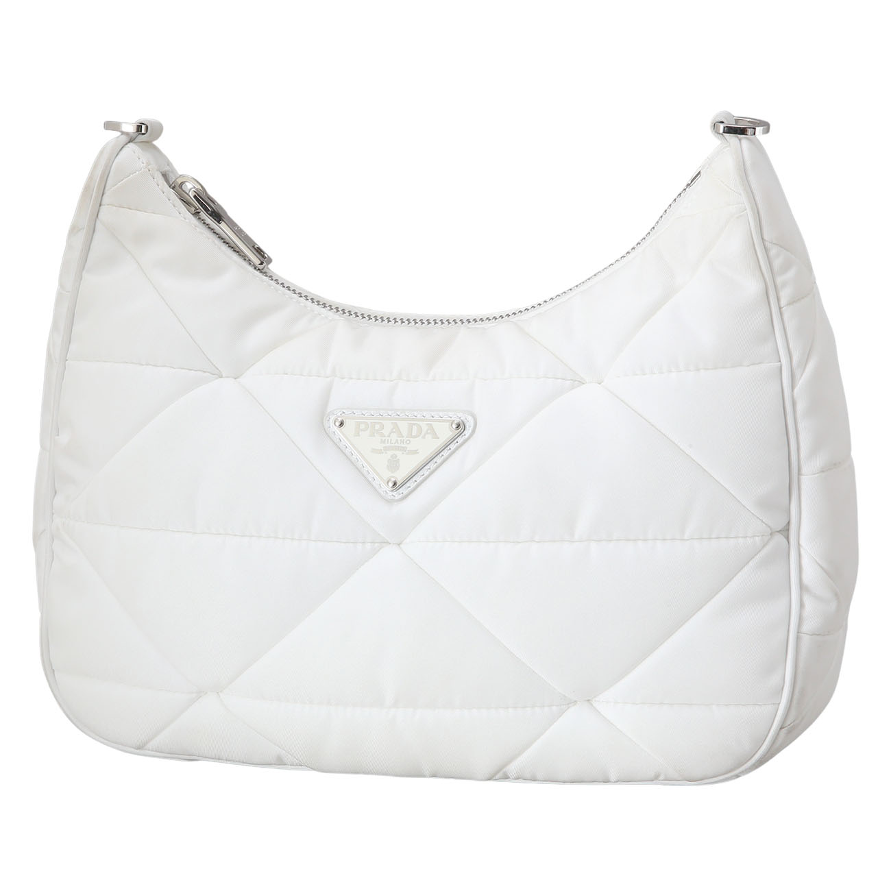 PRADA(USED)프라다 1BC151 리나일론 패딩 호보 백
