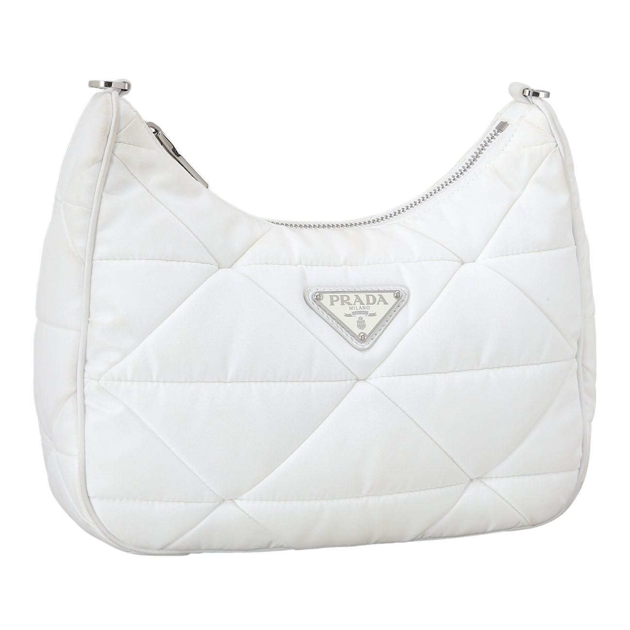 PRADA(USED)프라다 1BC151 리나일론 패딩 호보 백