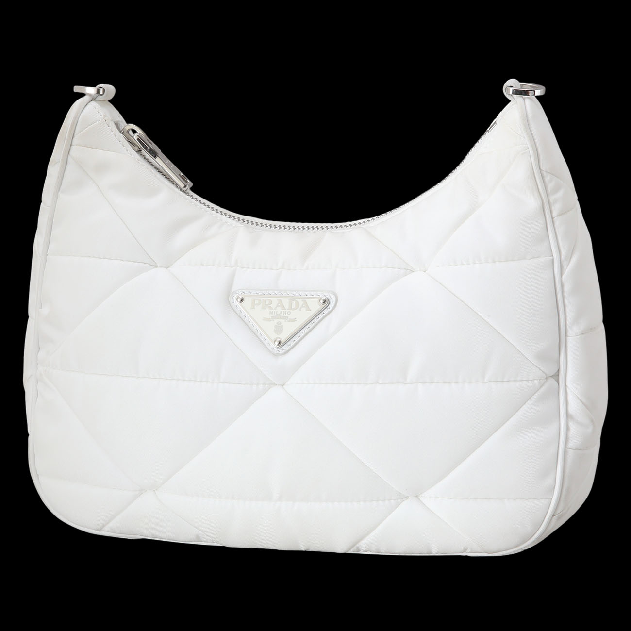 PRADA(USED)프라다 1BC151 리나일론 패딩 호보 백