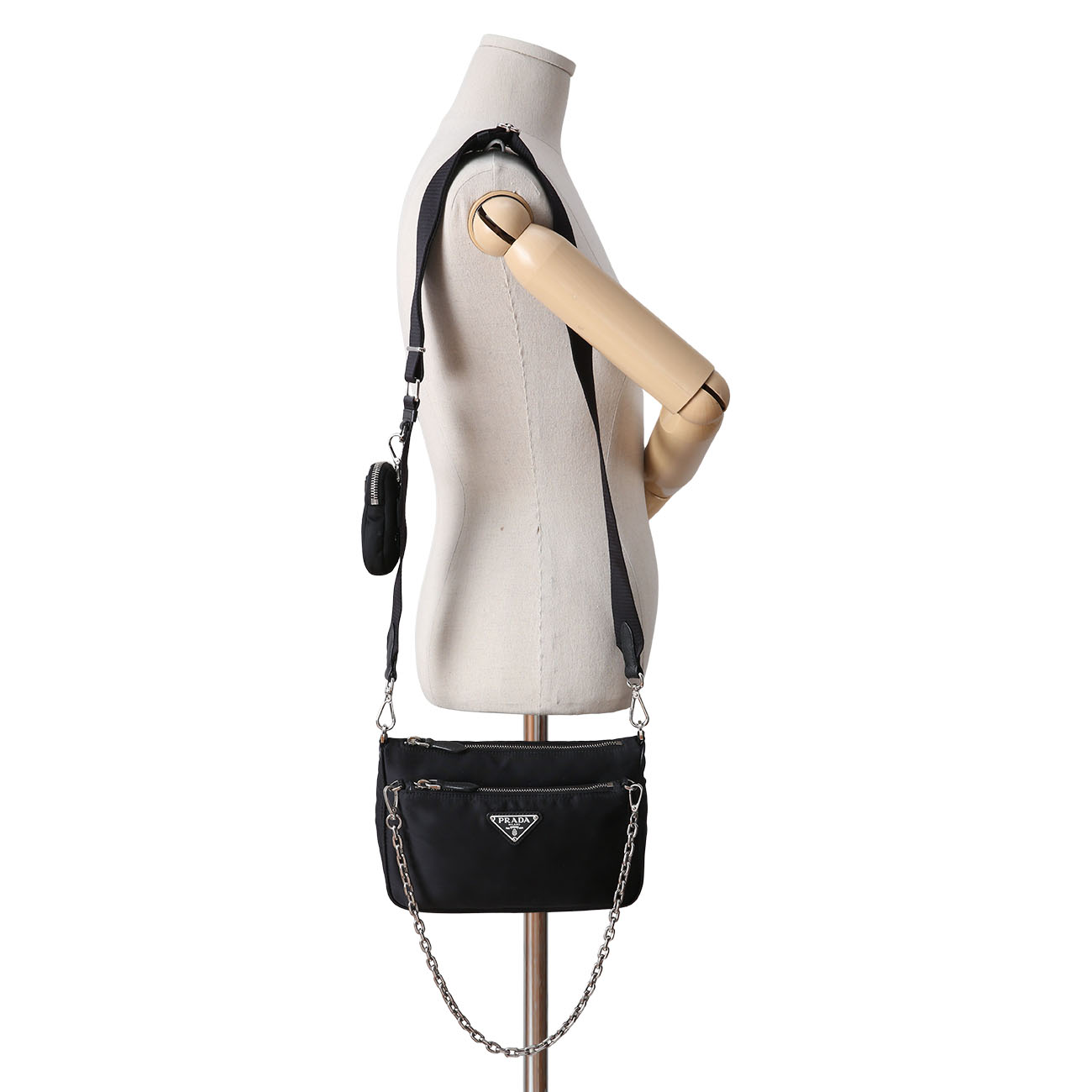 PRADA(USED)프라다 1BH168 나일론 테수토 숄더백