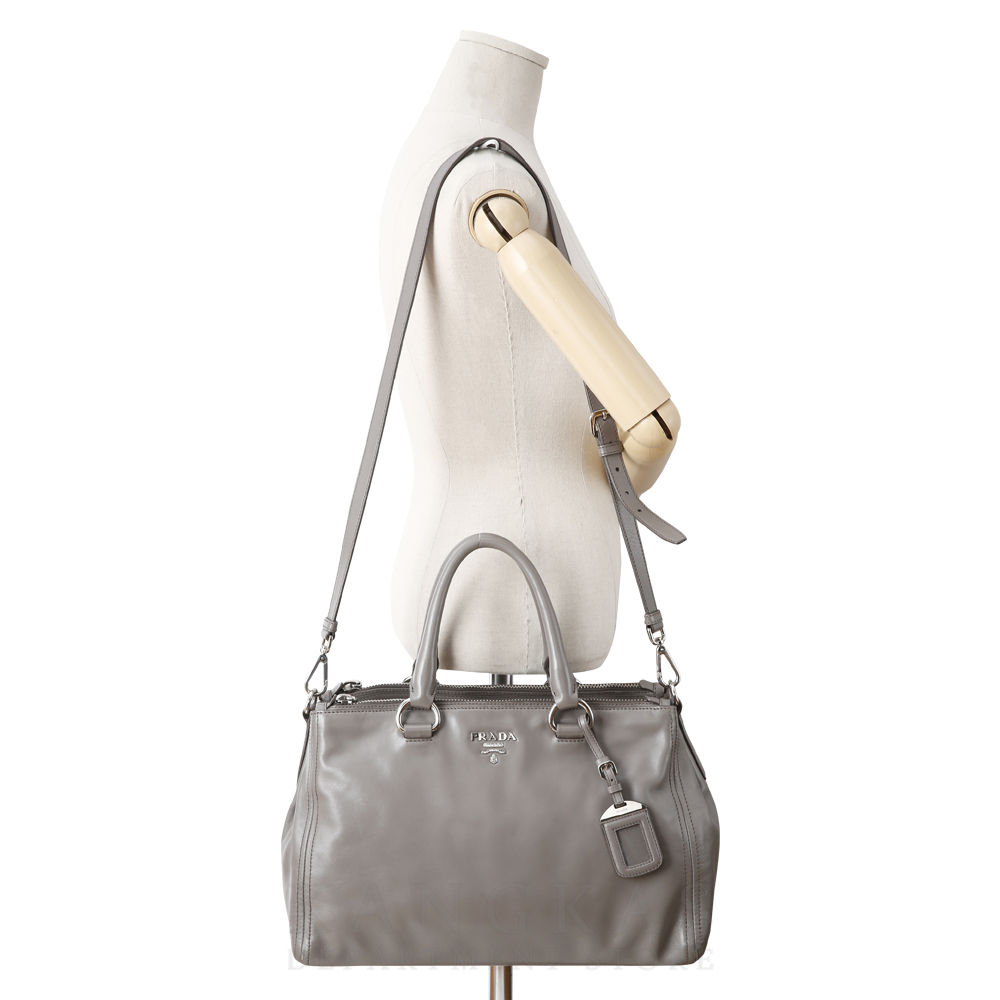 PRADA(USED)프라다 BN2324 비텔로샤인 토트겸 숄더백