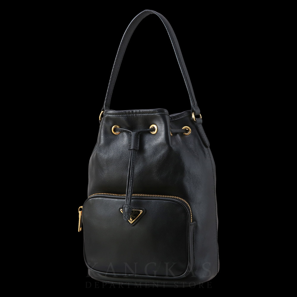 PRADA(USED)프라다 1BH038 레더 버킷백